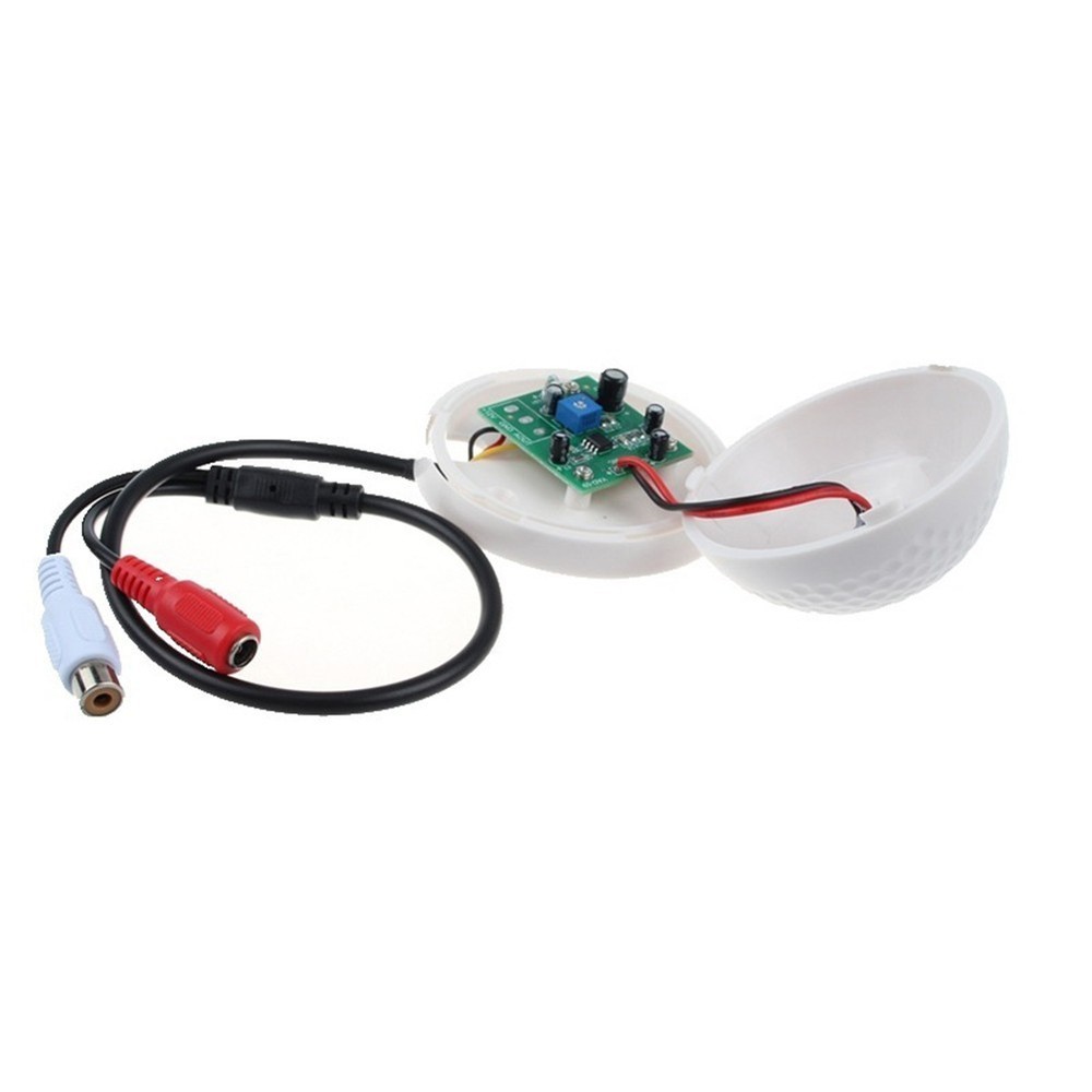 Sound Capture Microphone Designed for AHD DVR and IP Camera Compatibility