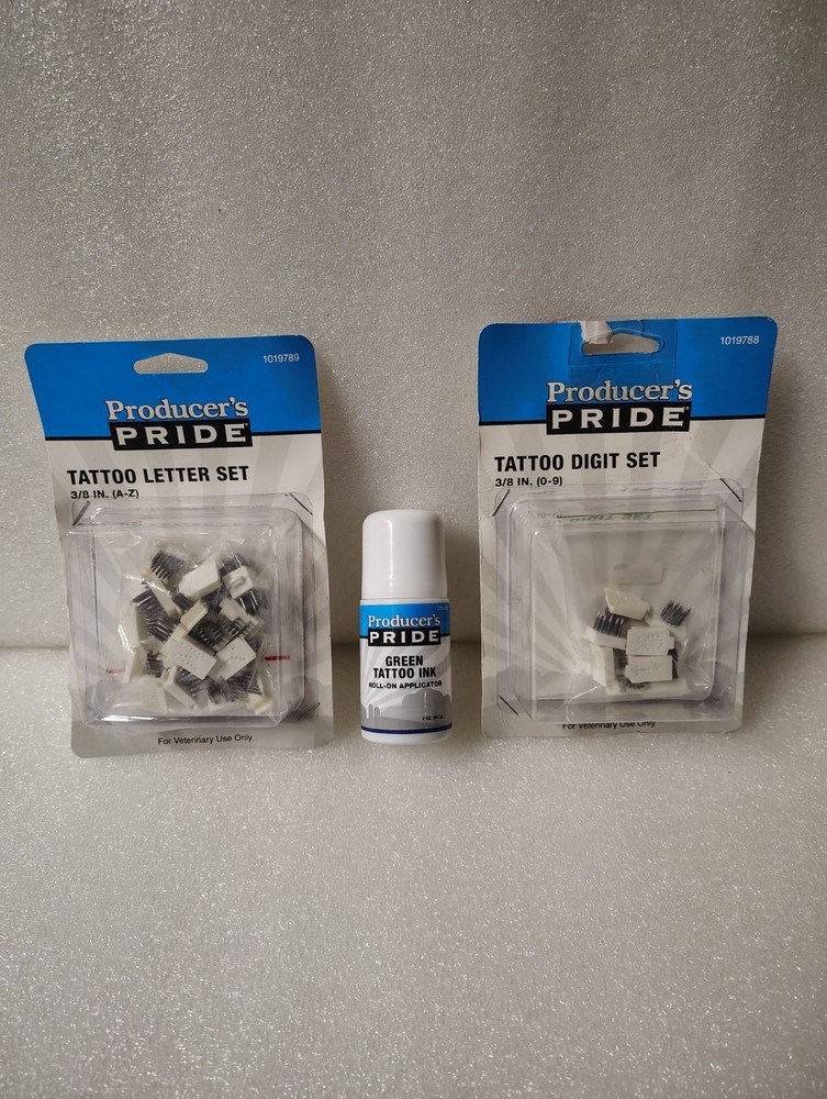 Producer's Pride Tattoo Digit & Letters Set