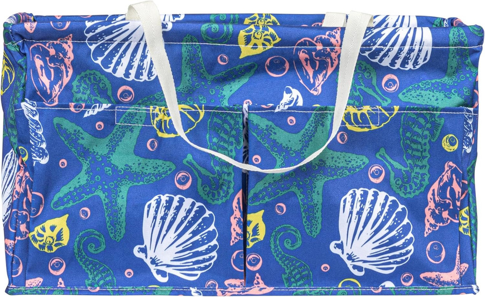 Sea Shell Krush Container All-Purpose Utility Tote with Pockets