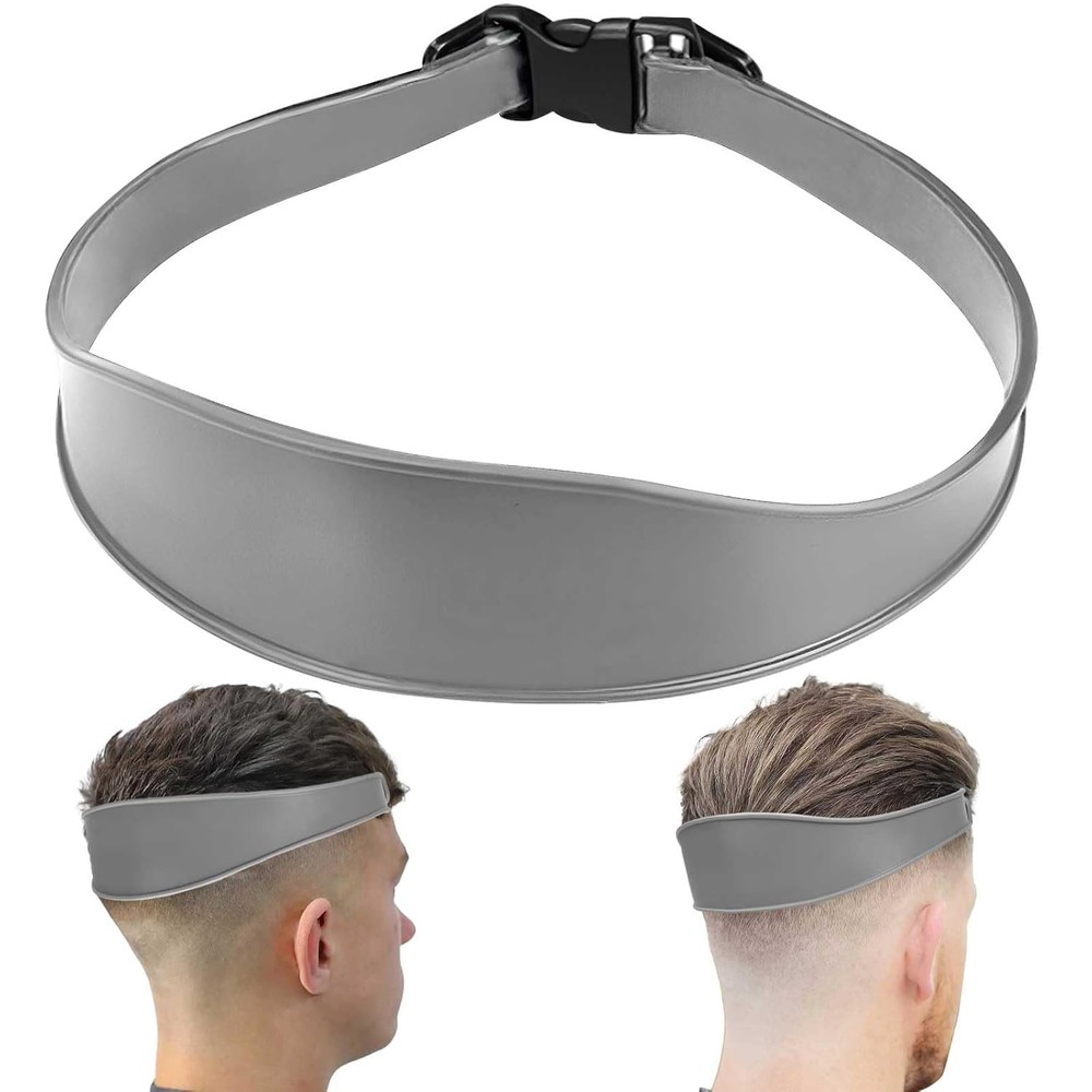 1PC Neckline Shaving Template Adjustable, 1PCS Gray
