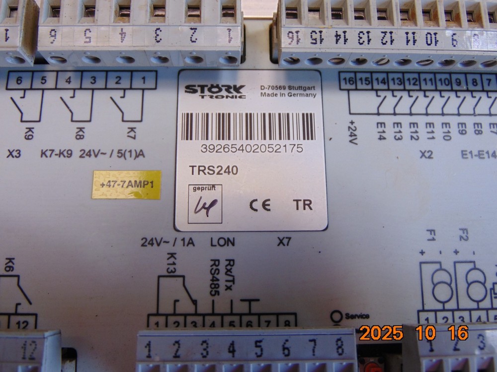 STORK TRONIC TRS240 TEMPERATURE CONTROL MODULE