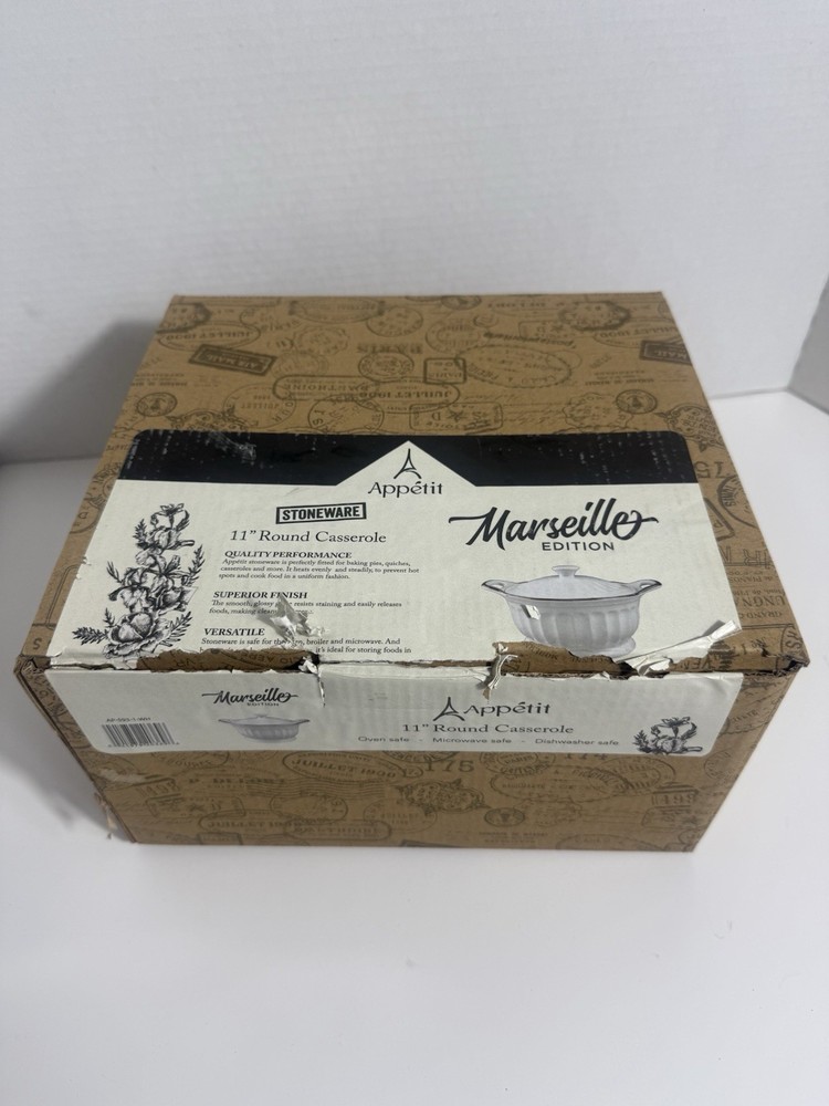 14” Stoneware Oval Casserole Marseillo Edition