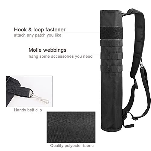 Archery Lightweight Back Arrow Quiver Foldable Compact Hip Arrows Bag 4"Diameter