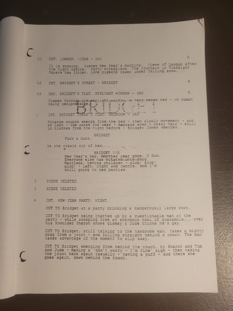 Bridget Jones's Diary Shooting Draft - May 8, 2000 Screenplay