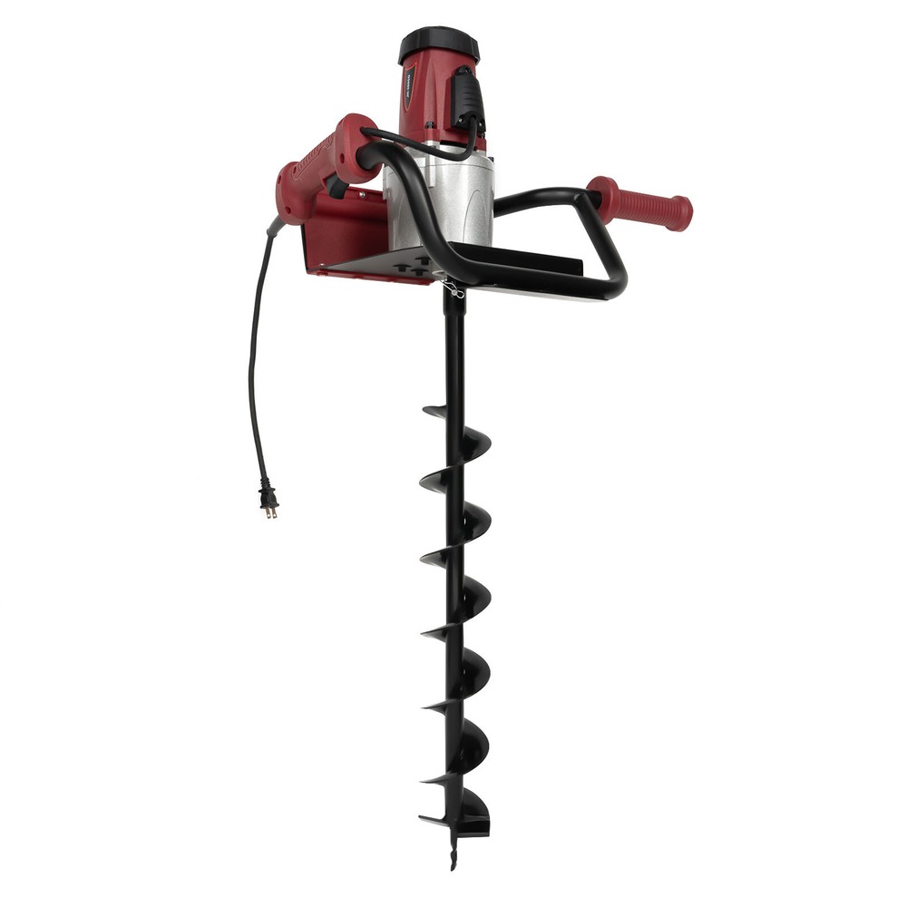 1.6HP Electric Post Hole Digger with 2 Drill Bits & Adjustable Speed