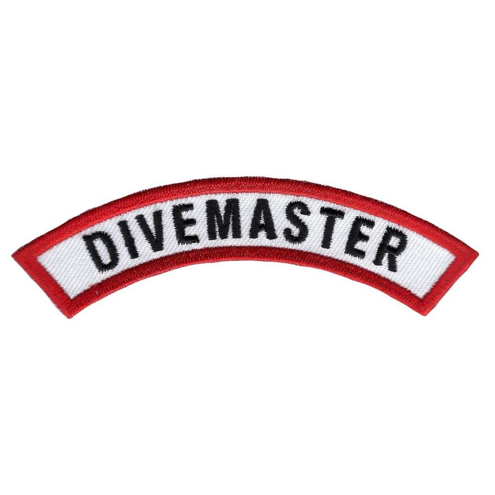 DIVEMASTER CHEVRON - SCUBA DIVING iron-on DIVE PATCH embroidered applique