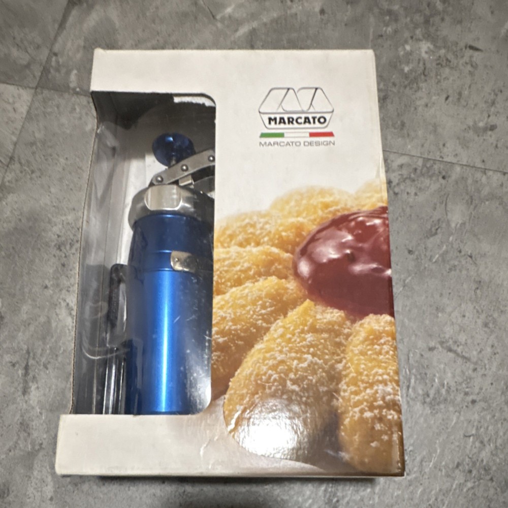Marcato Cookie Press Set Blue Metal