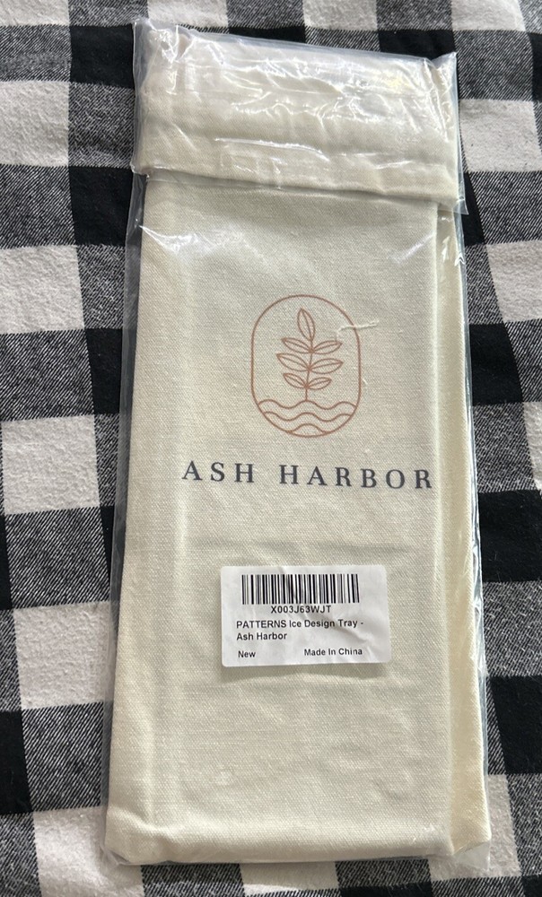 Ash Harbor ~ Ice Design Tray ~ Stamp Bartender Accessories Patterns ~ Sealed