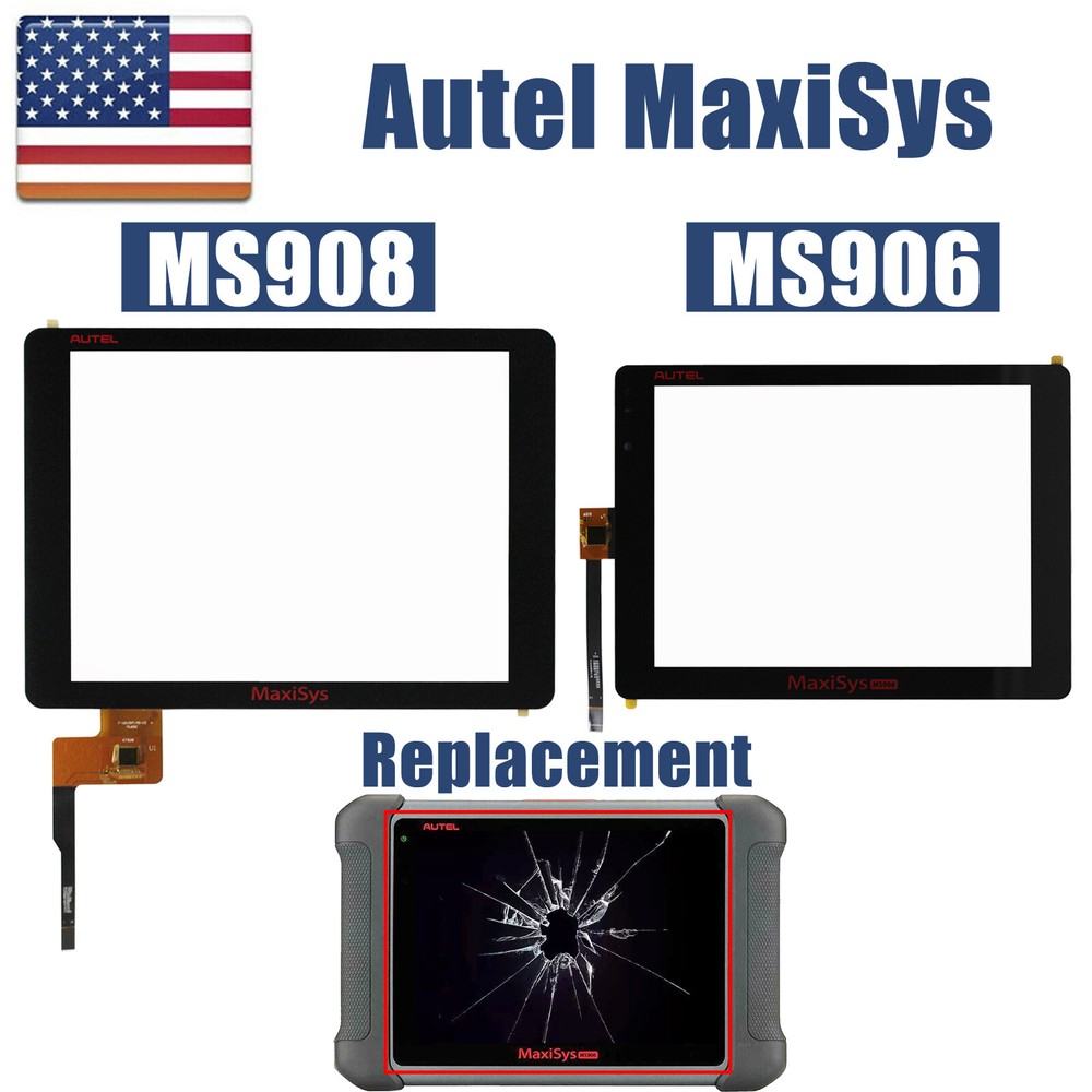 Touch Screen Panel Digitizer Replacement For Autel MaxiSys MS906 MY908 MS908 Pro
