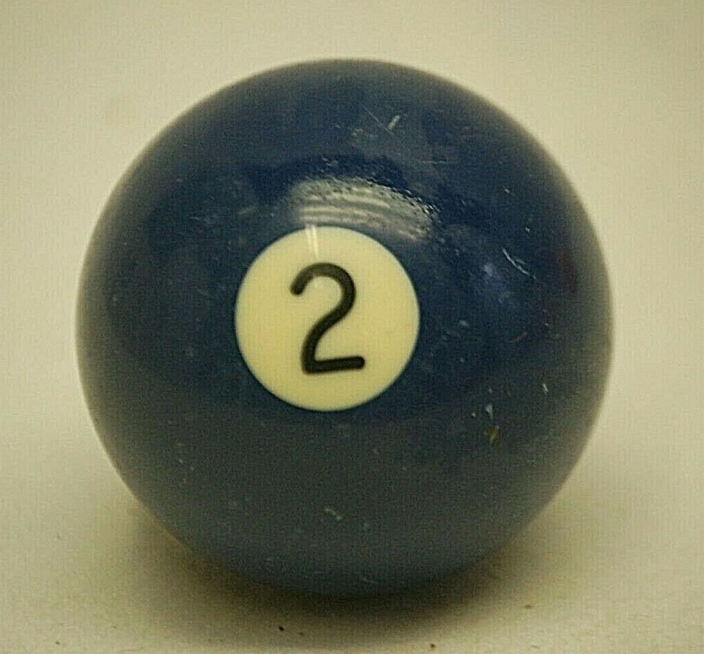 Pool Table Billiard Ball #2 Solid Blue Replacement Piece
