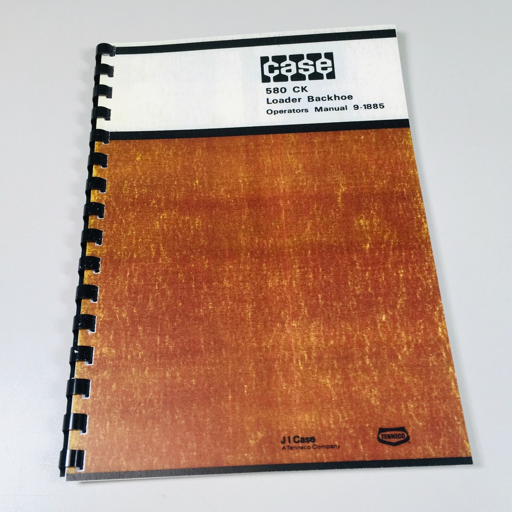 J I Case 580 Ck 580Ck Loader Backhoe Operators Owners Manual Operation Controls