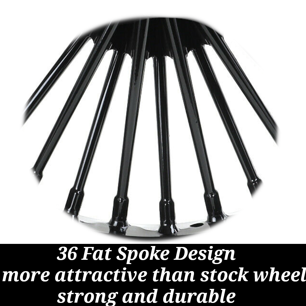 21x3.5 16x3.5 Fat Spoke Wheels Rims for Harley Heritage Softail Classic Deluxe