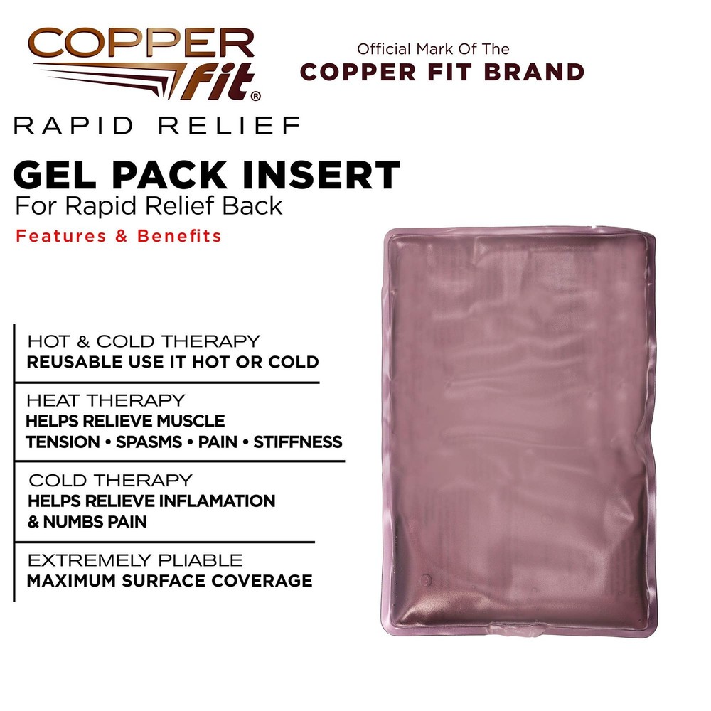 Copper Fit Rapid Relief Hot/Cold Replacement Insert for Back Support Brace