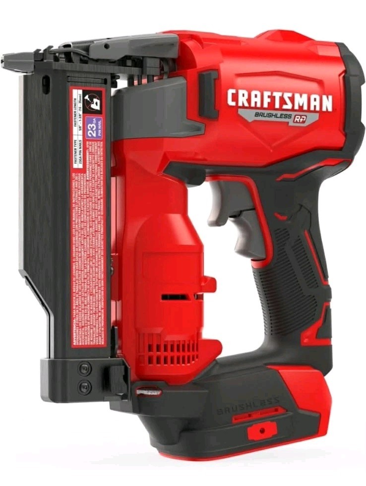Craftsman V20 CMCN623B 23GA Cordless Pin Nailer Bare Tool Open Box