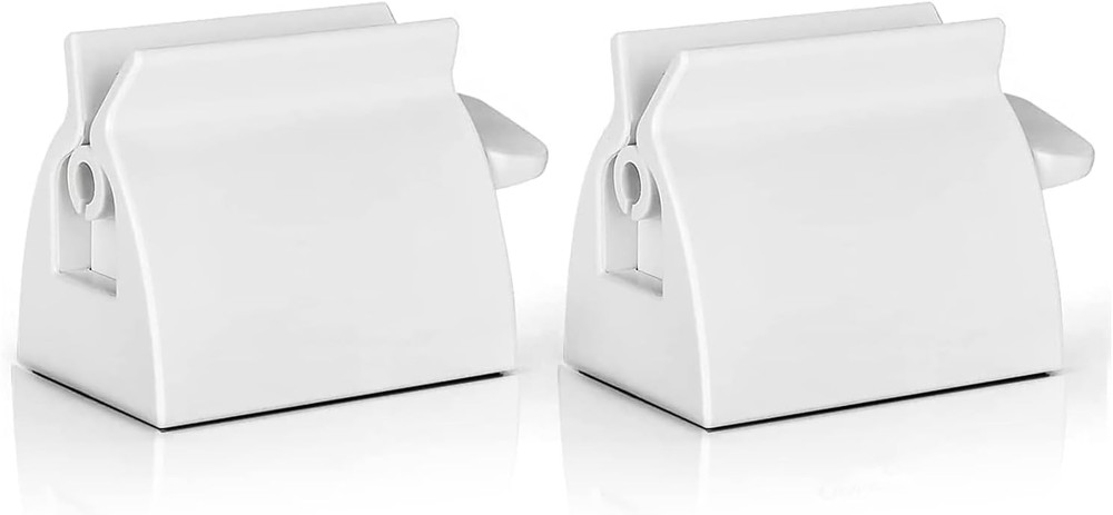2Pcs-Rolling Tube Toothpaste Squeezer Toothpaste Seat Holder Stand for Bathroom