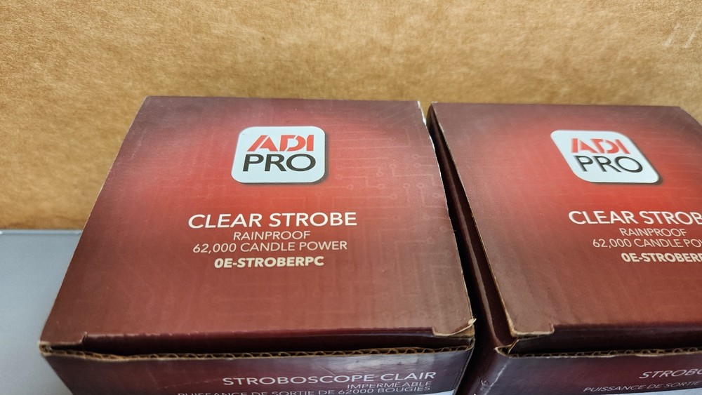 ADI PRO StrobeScope Clair OE-STROBERPC Clear Strobe Light (Qty 2)