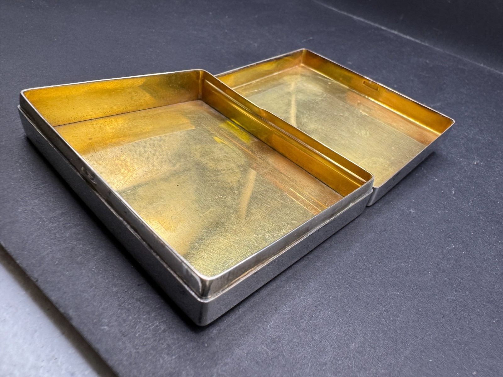 Vintage Tiffany & Co. Sterling Silver 925 Cigarette Case W/ Monogram 2.92"x2.23"