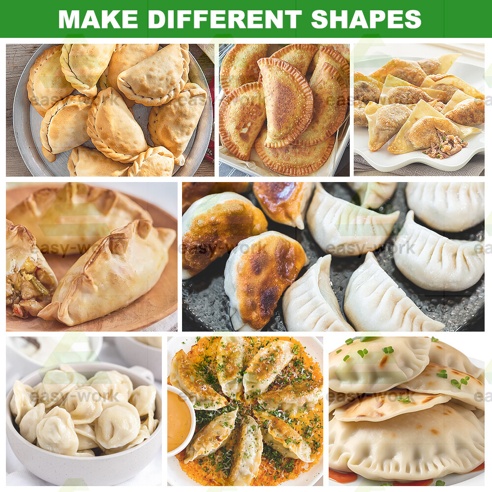 Commercial Automatic Handmade Dumpling Gyoz Samosa Maker Pastry Making Machine