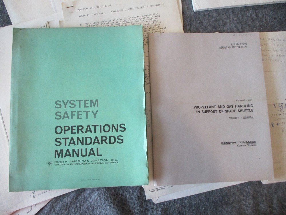 NASA SPACE SHUTTLE ROCKWELL GENERAL DYNAMICS PROPELLANT/CRYOGENICS PROPOSAL++