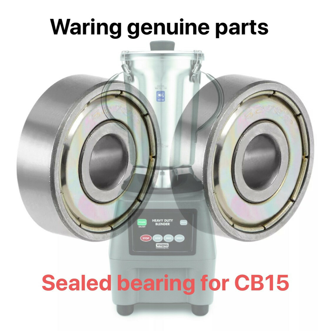 2 Pieces New Waring Blender Sealed bearings 018386 For CB6 CB10 CB15 Blender