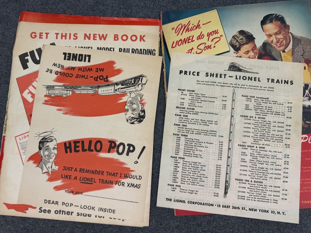 1946 Lionel Model Train Catalog