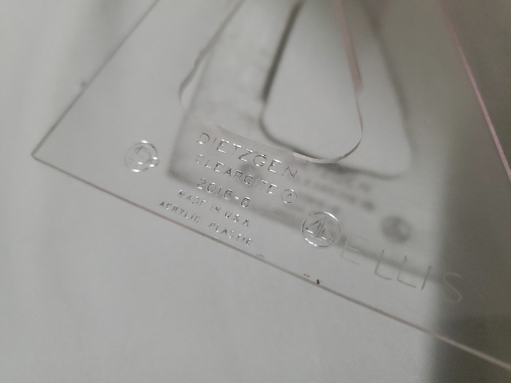 9pcs Mixed Lot Engineering Triangle Rulers Technical Drafting - Bruning Sterling