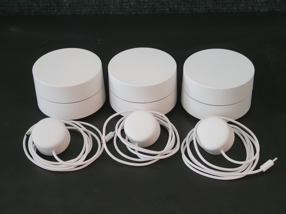 Google Wi-Fi Mesh 3 Pack Model GJ2CQ - White - TESTED/WORKING