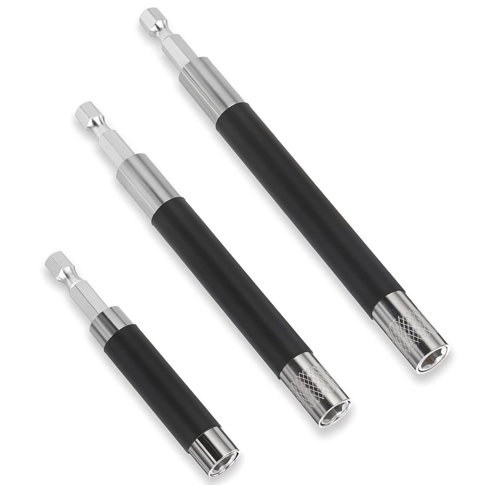 3pcs Magnetic Screw Drive Guide Drill Bit Tip Holder, Quick Release Screwdriv...