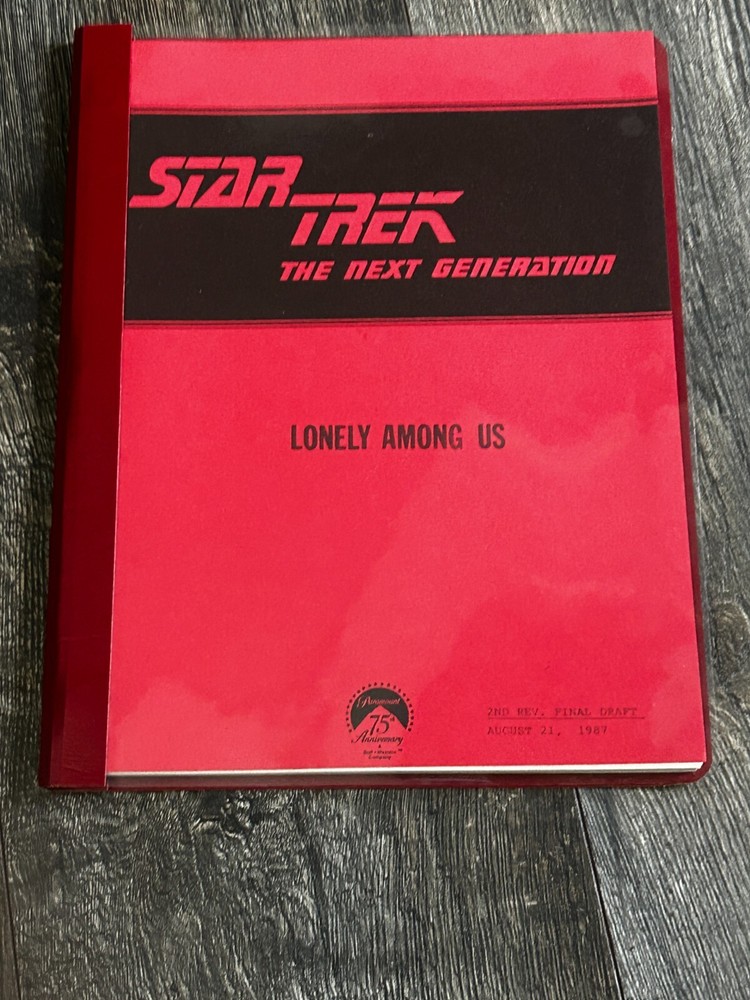 STAR TREK Script The Next Generation Lonely Among Us 2nd Revision Final Draft