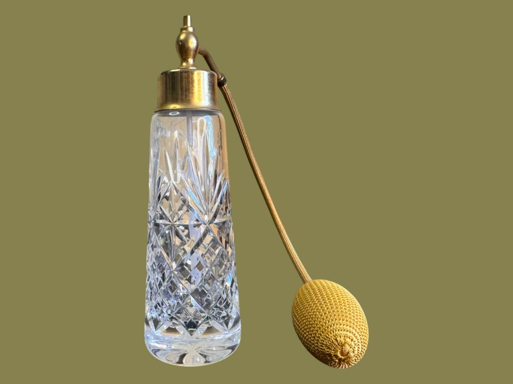 Thomas Webb England Perfume Atomiser Crystal Glass Bottle-marked-nice gift-c.4oz