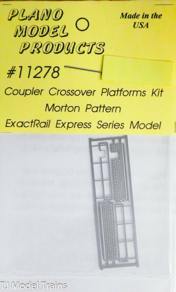 Plano #11278 Coupler Crossover Platforms kit Morton Pattern this fits: Exactrail