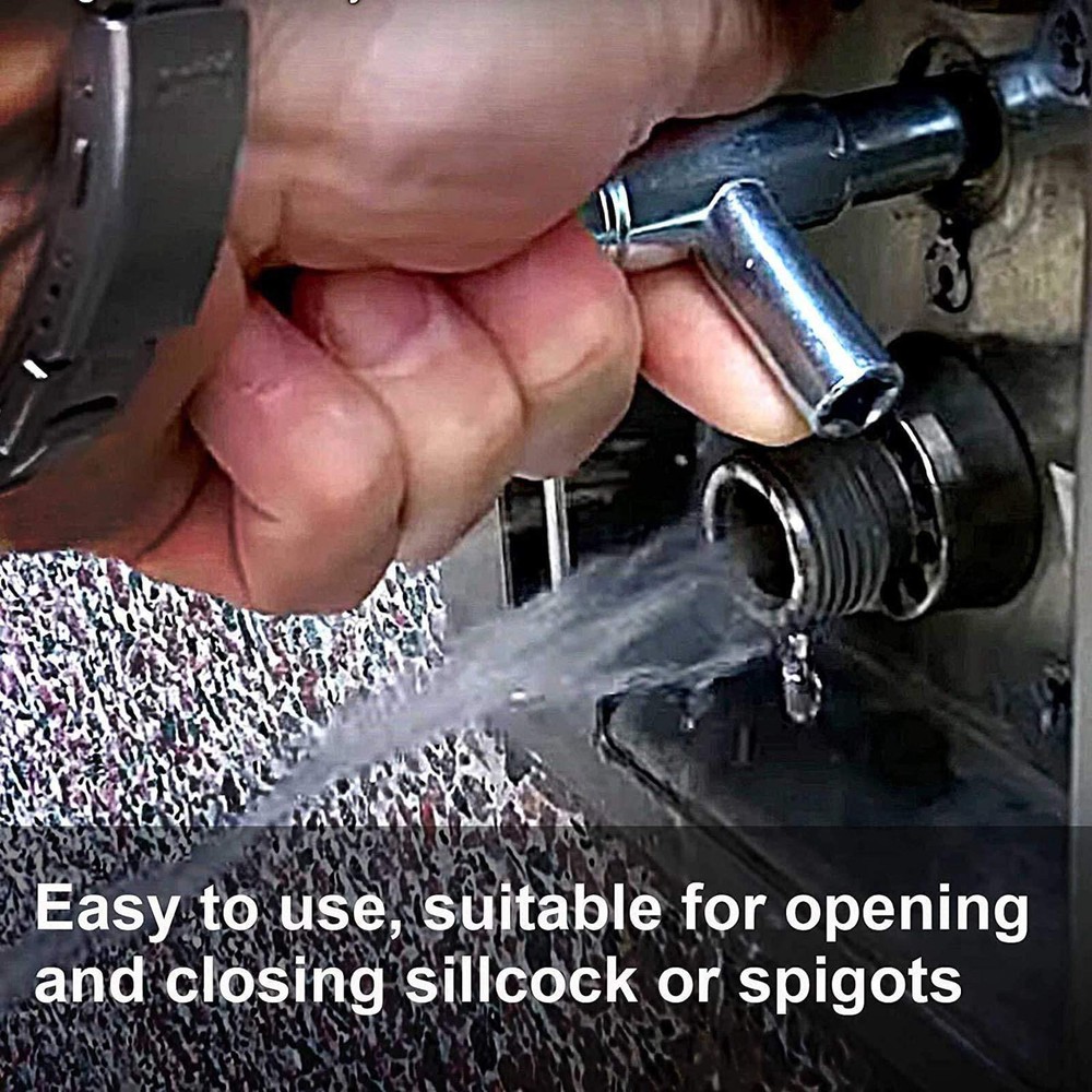 4 Way Multi-Functional Utilities Key Plumbing Key Wrench Plumber Key Opening ...