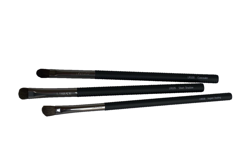 Laruce: 3-Piece Assorted Makeup Brush Set - Concealer/Angled Shading/Short Eye