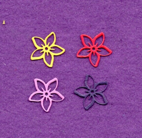 FLOWER # 78 die cuts spring summer scrapbook cards