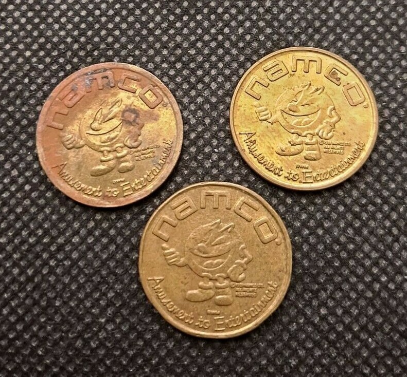 THREE NAMCO TOKENS!    e2524UXX