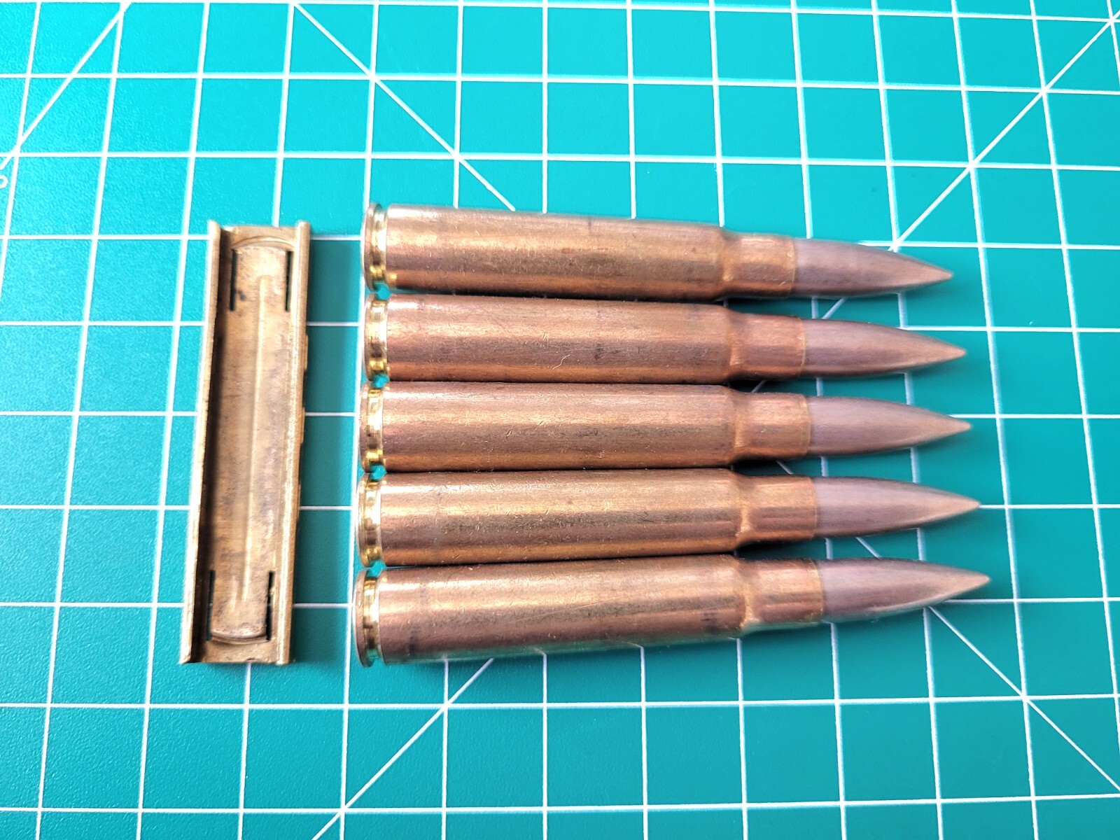 8mm Mauser Snap Caps With Stripper Clip Safety Training 7.92x57 K98 Gewehr 98