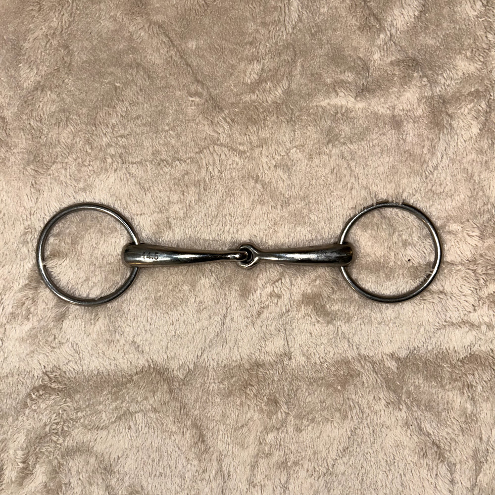 New 5.5" Single Jointed Loose Ring Snaffle Bit