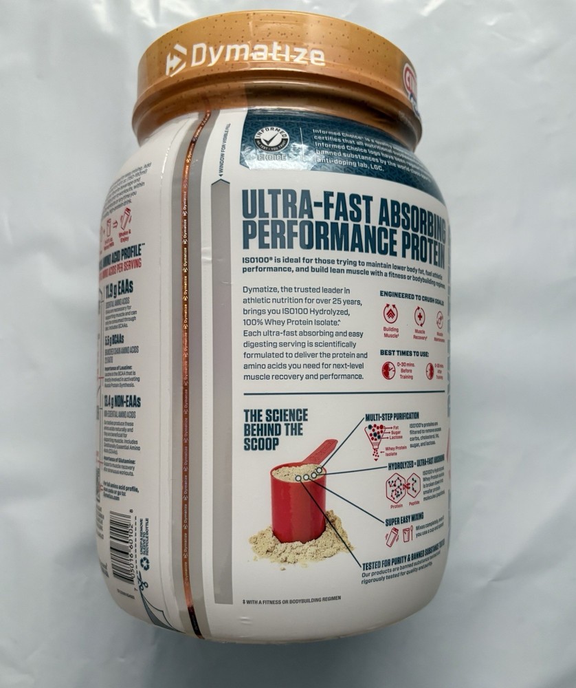 Dymatize 100% Whey Isolate Protein Powder - Cinnamon Cereal - 20 Servings