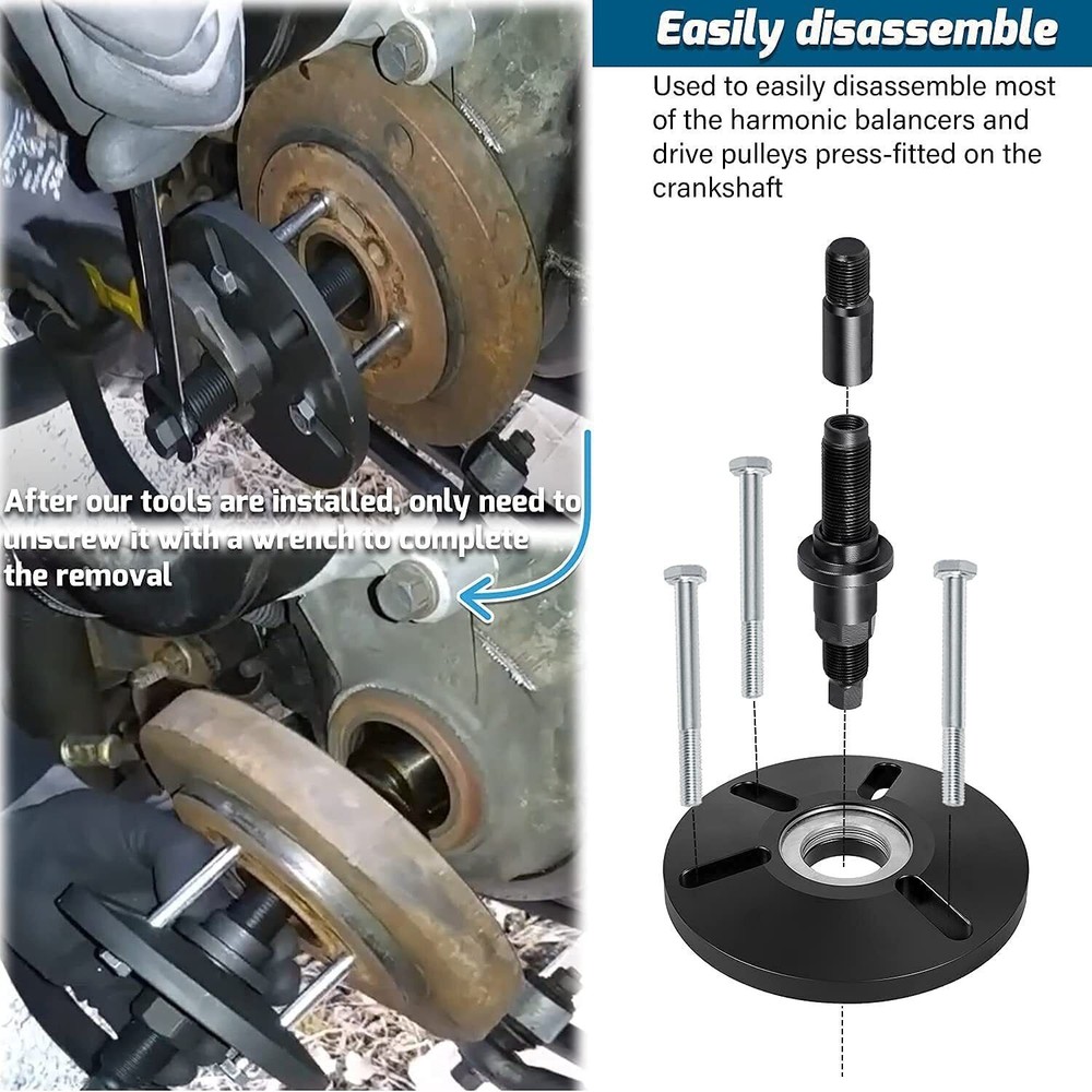 Replace for OTC4531 Flywheel Crankshaft Harmonic Balancer Puller & Installer Set
