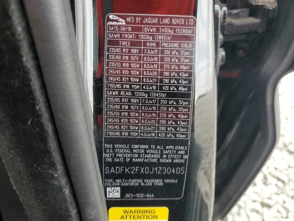 CONTROL PANEL OEM 2018 JAGUAR E-PACE 1YR WRNTY