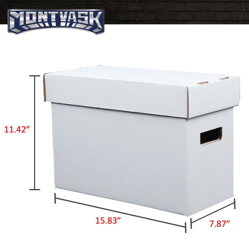 5Pcs Comic Books Storage Boxes Short Holds 150-175 Stackable Durable Archive