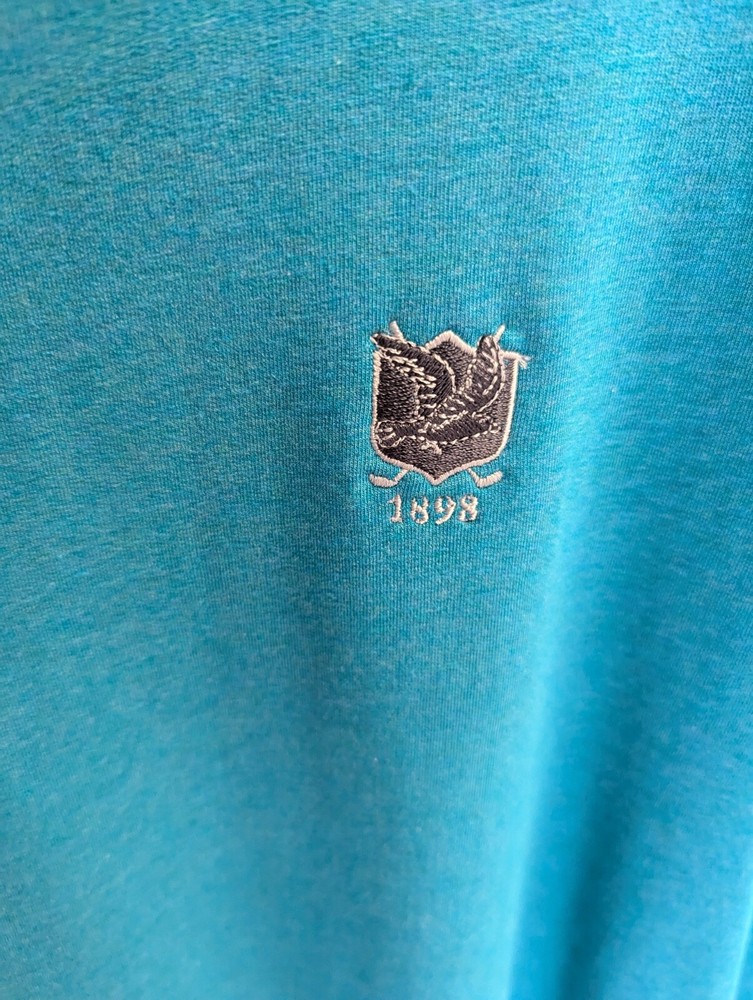 NWT MEN'S TASC PERFORMANCE PULLOVER, SIZE: 2XL, COLOR: TEAL HEATHER (M6)