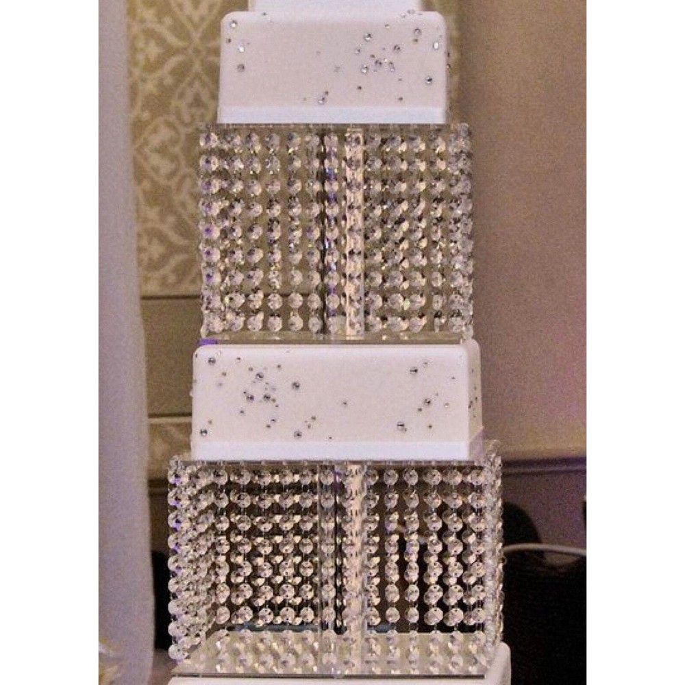 18inch Square Cake Stand with Led light