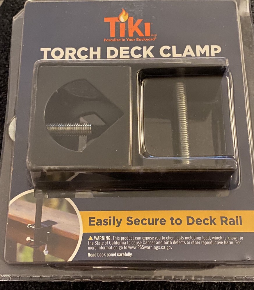 Tiki Torch Deck Clamp- Secure To Deck Rail