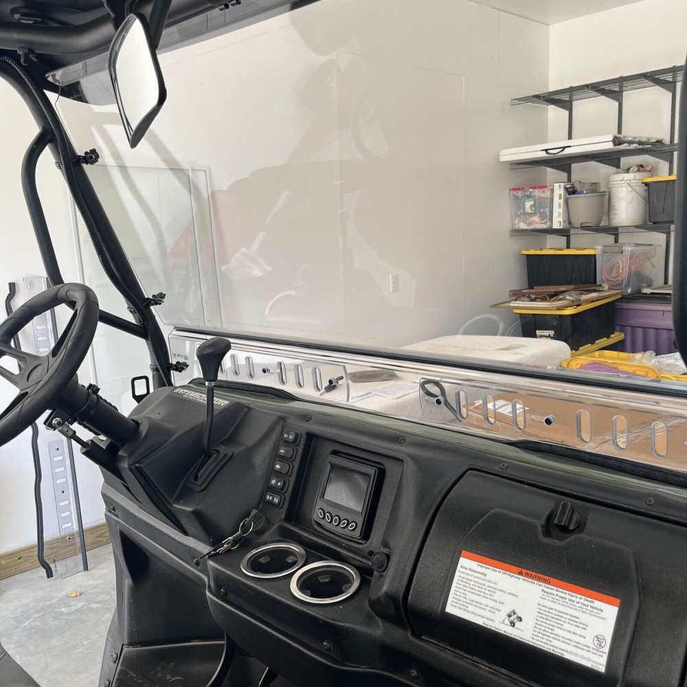 Intimidator Classic 2 Piece Lexan Windshield with Quick Install Straps & Vents