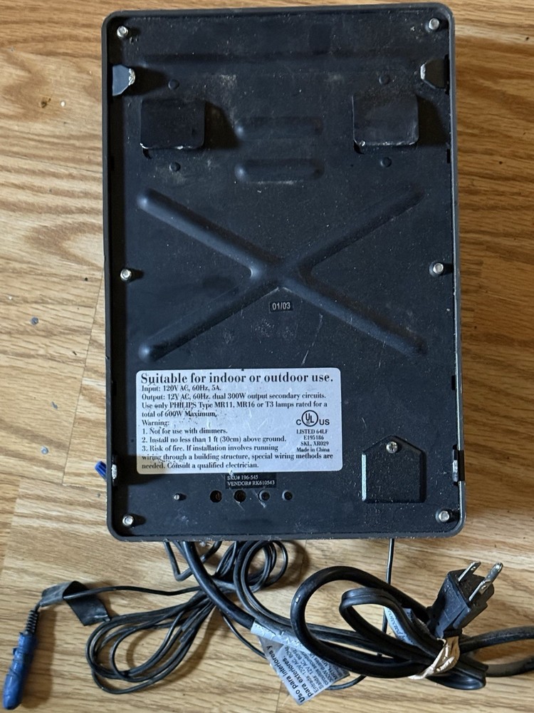 Hampton Bay Landscape Lighting Transformer Pre Owned Not Tested