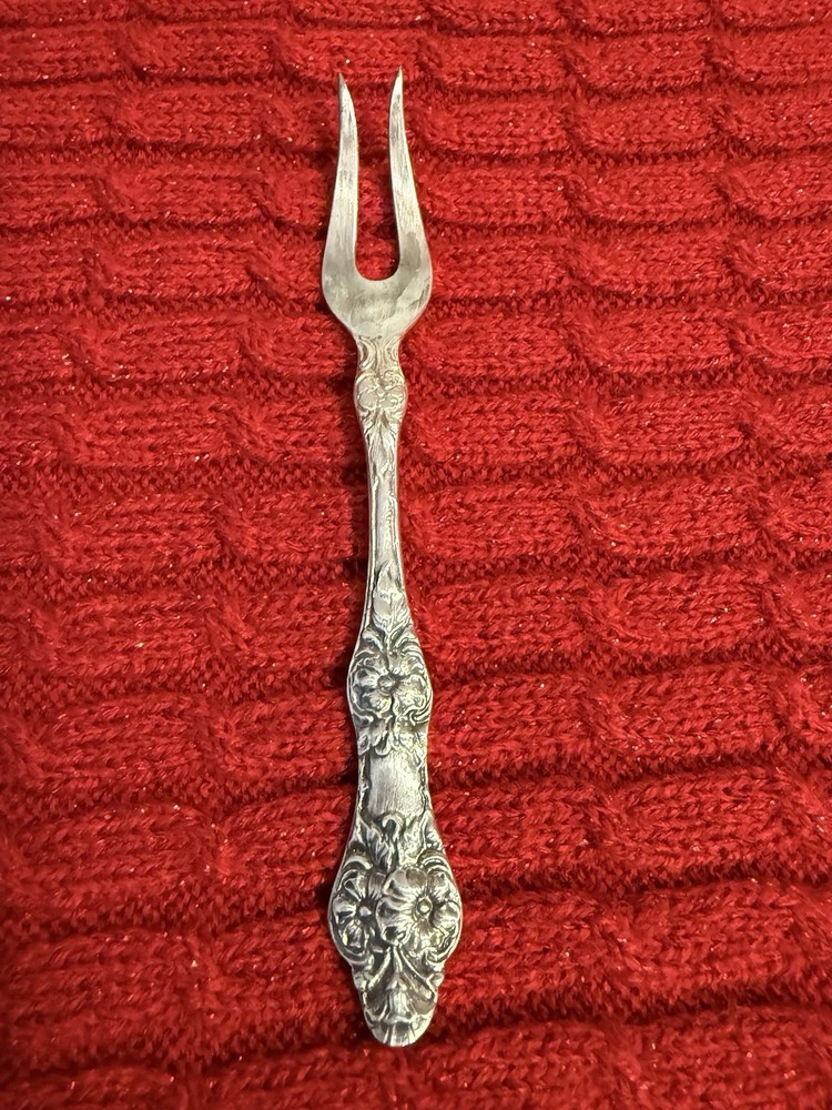 TH.Marthinsen Wild Rose Pattern Small Appetizer Fork