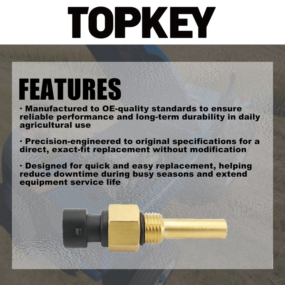 Topkey Replacement Hydraulic Pressure Sensor 6718417 for Bobcat Loaders