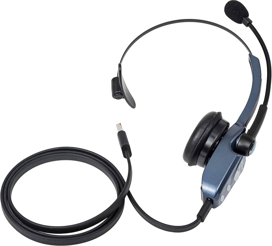 BlueParrott B250-XTS Wireless Bluetooth Headset Black Boom Microphone