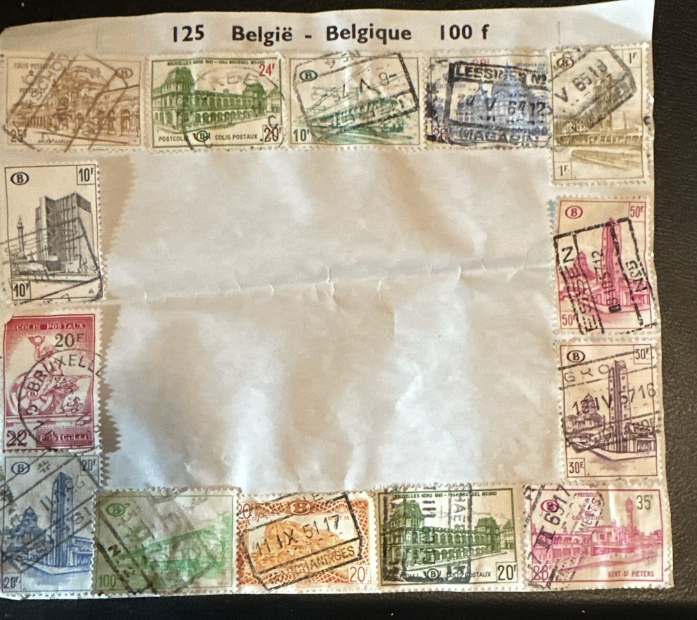 Belgium Parcel Wrapper Multi-Stamp High Franking – Parcel Post & Definitives